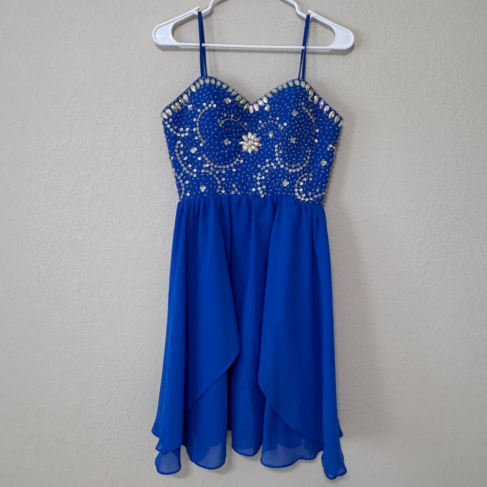 Blue Embellished Dress